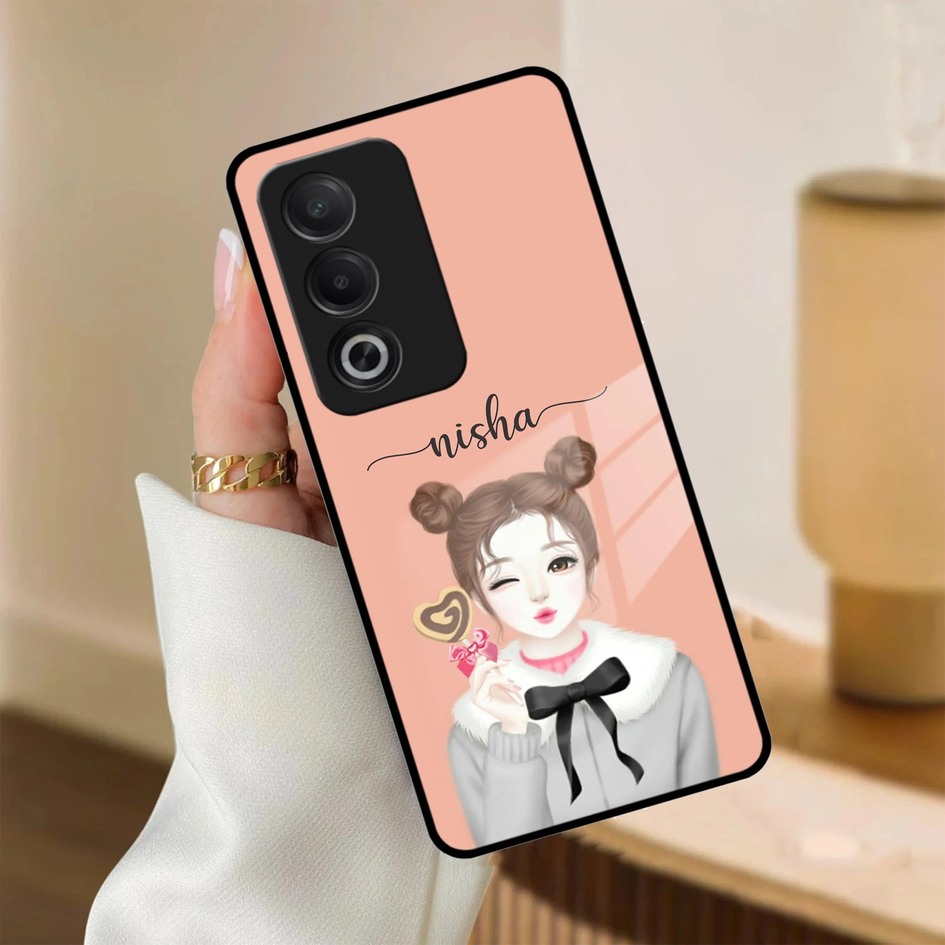 Candy Wink Customize Glass Case Cover For Oppo - ShopOnCliQ