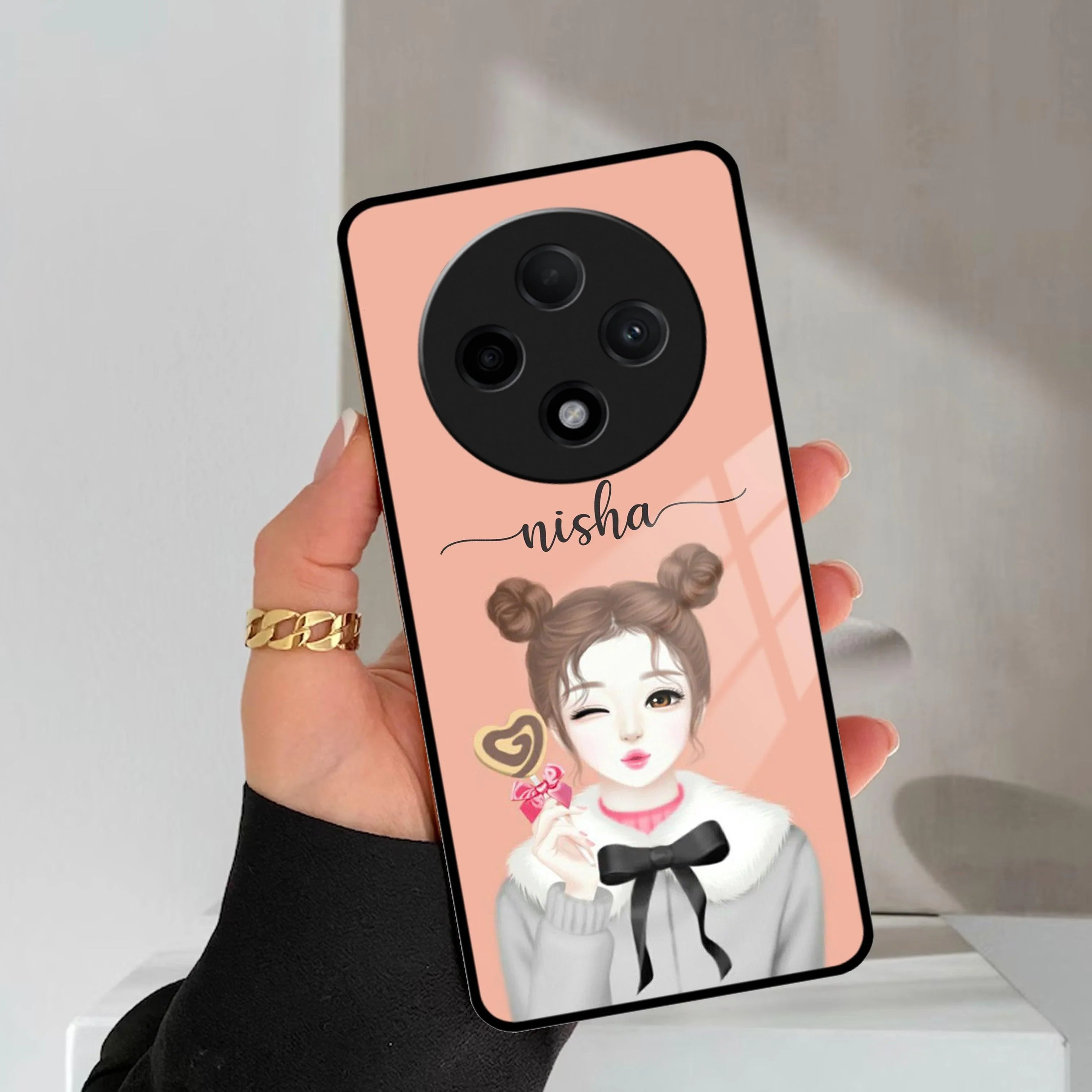 Candy Wink Customize Glass Case Cover For Oppo - ShopOnCliQ