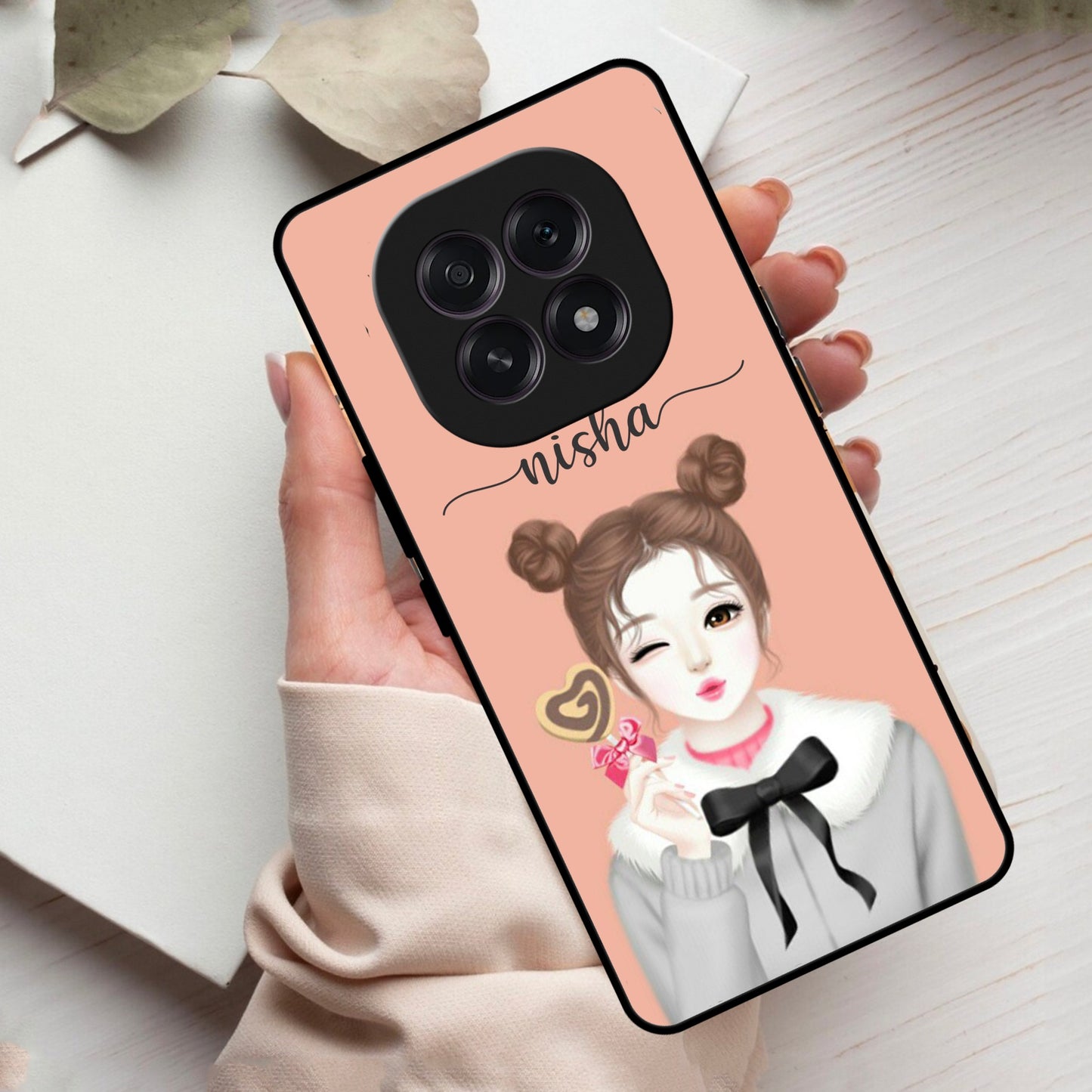 Candy Wink Customize Glass Case Cover For Oppo