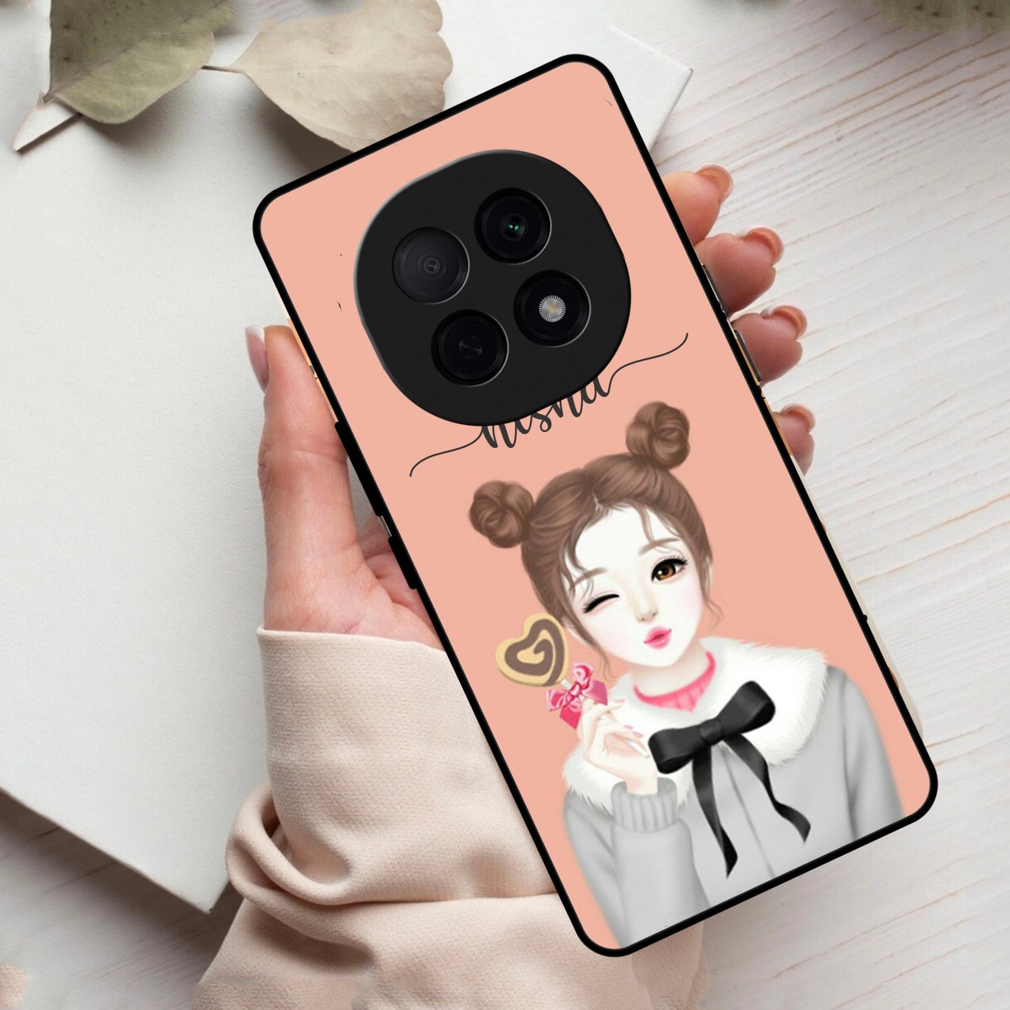 Candy Wink Customize Glass Case Cover For Oppo
