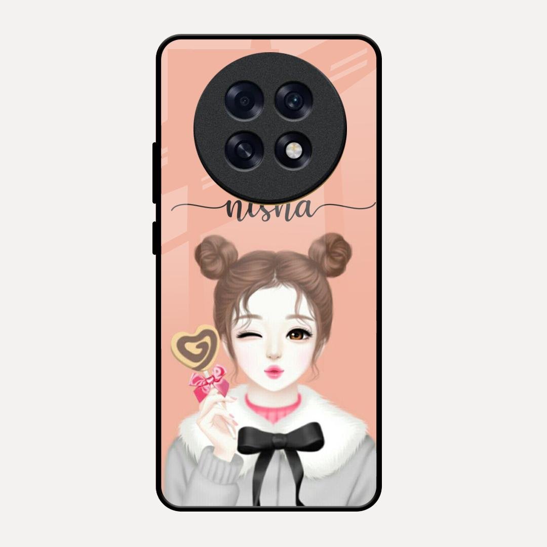 Candy Wink Customize Glass Case Cover For Oppo F31 Pro Plus 5G