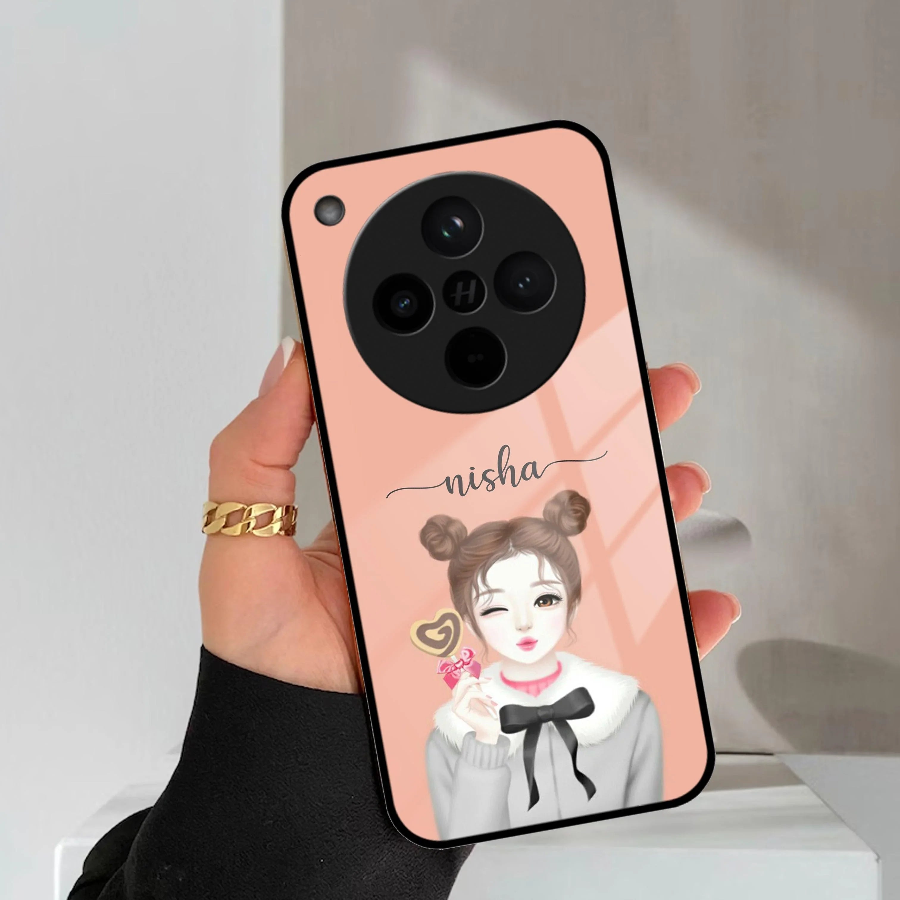 Candy Wink Customize Glass Case Cover For Oppo - ShopOnCliQ