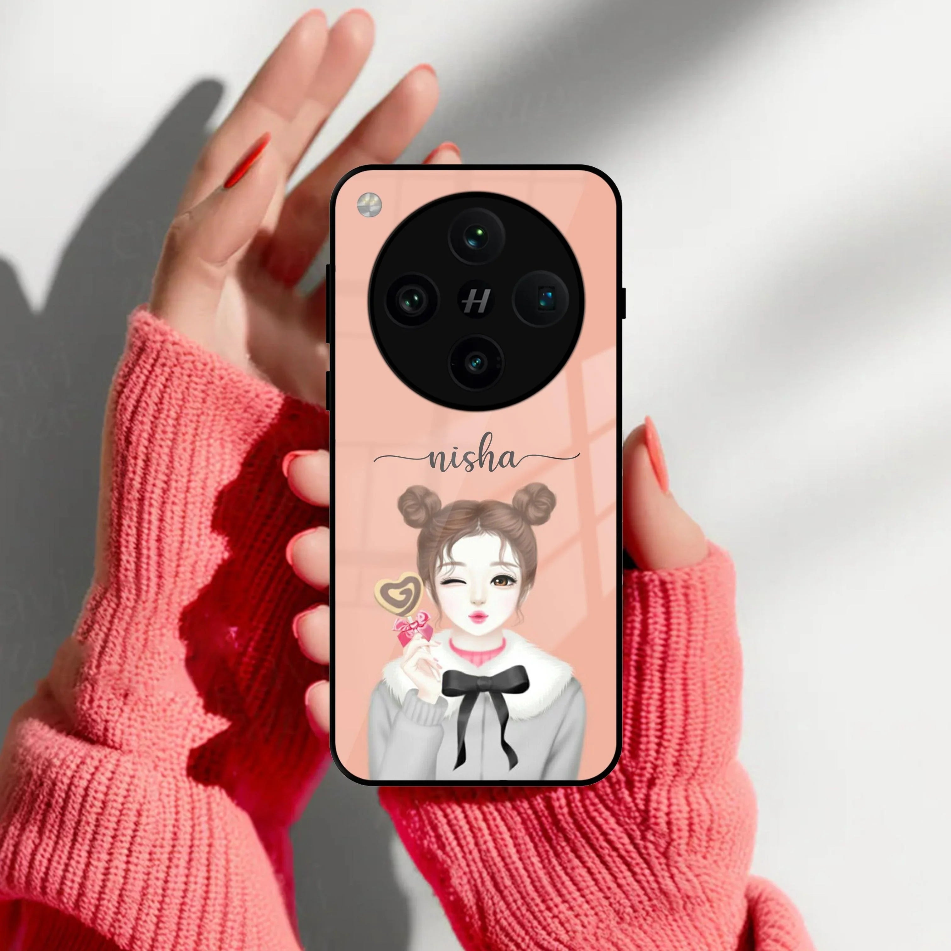 Candy Wink Customize Glass Case Cover For Oppo - ShopOnCliQ