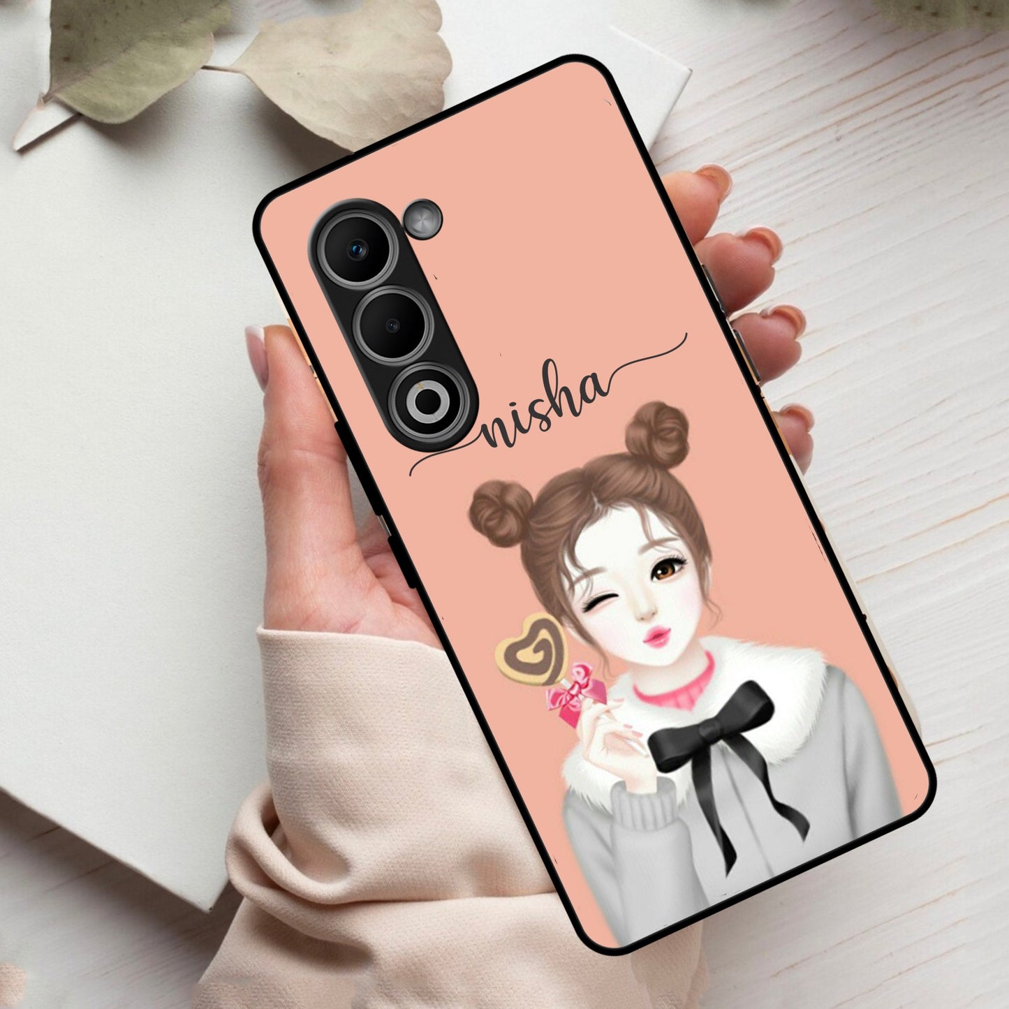 Candy Wink Customize Glass Case Cover For Oppo