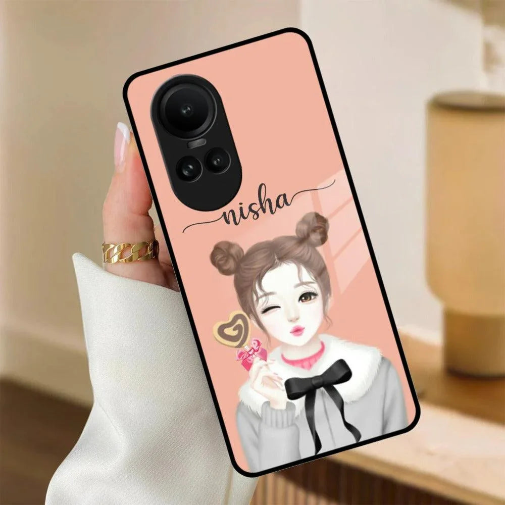 Candy Wink Customize Glass Case Cover For Oppo - ShopOnCliQ
