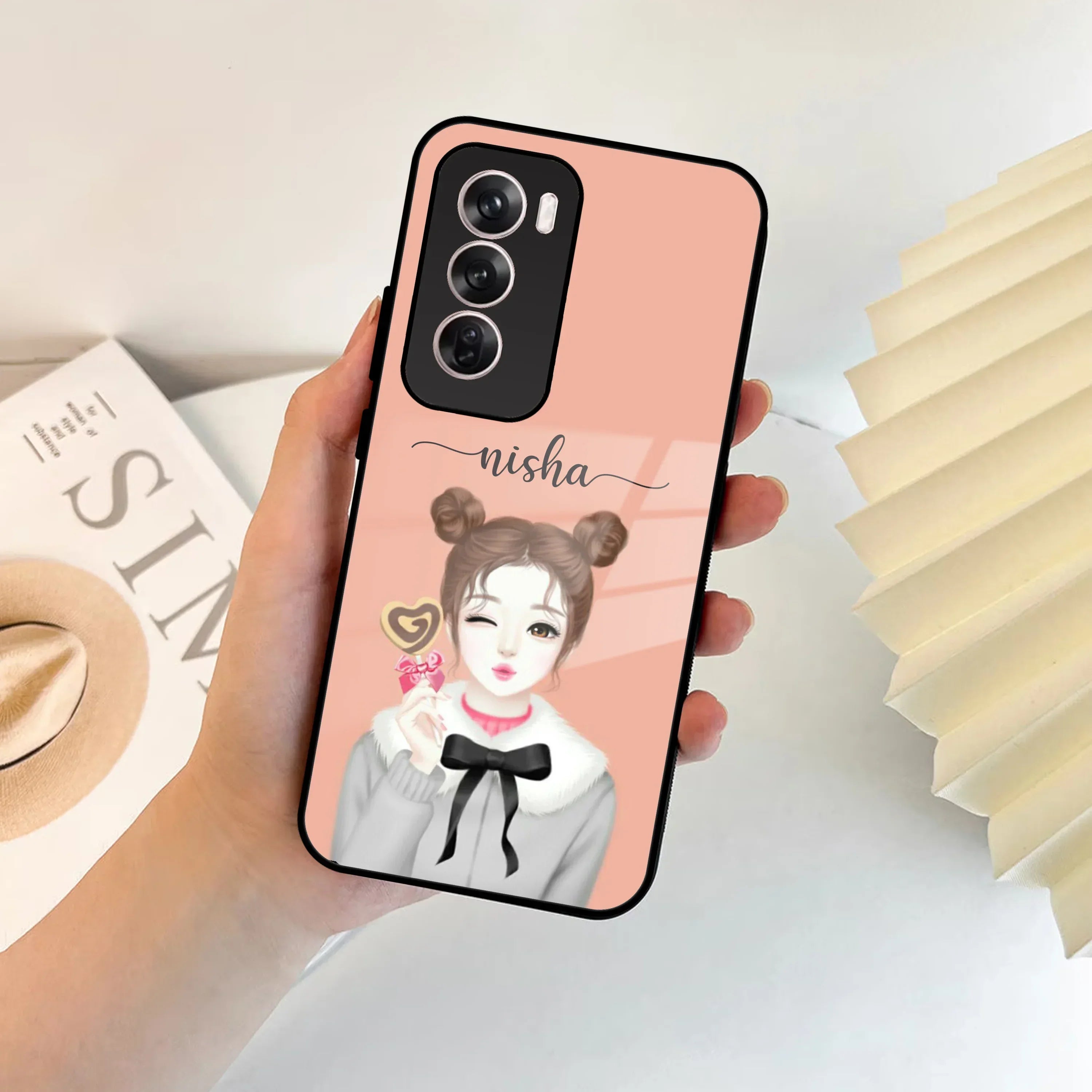 Candy Wink Customize Glass Case Cover For Oppo - ShopOnCliQ