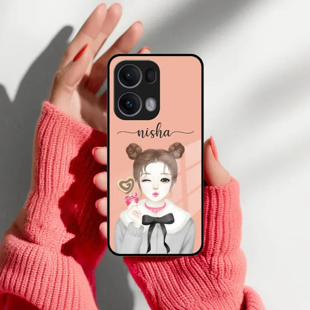 Candy Wink Customize Glass Case Cover For Oppo - ShopOnCliQ