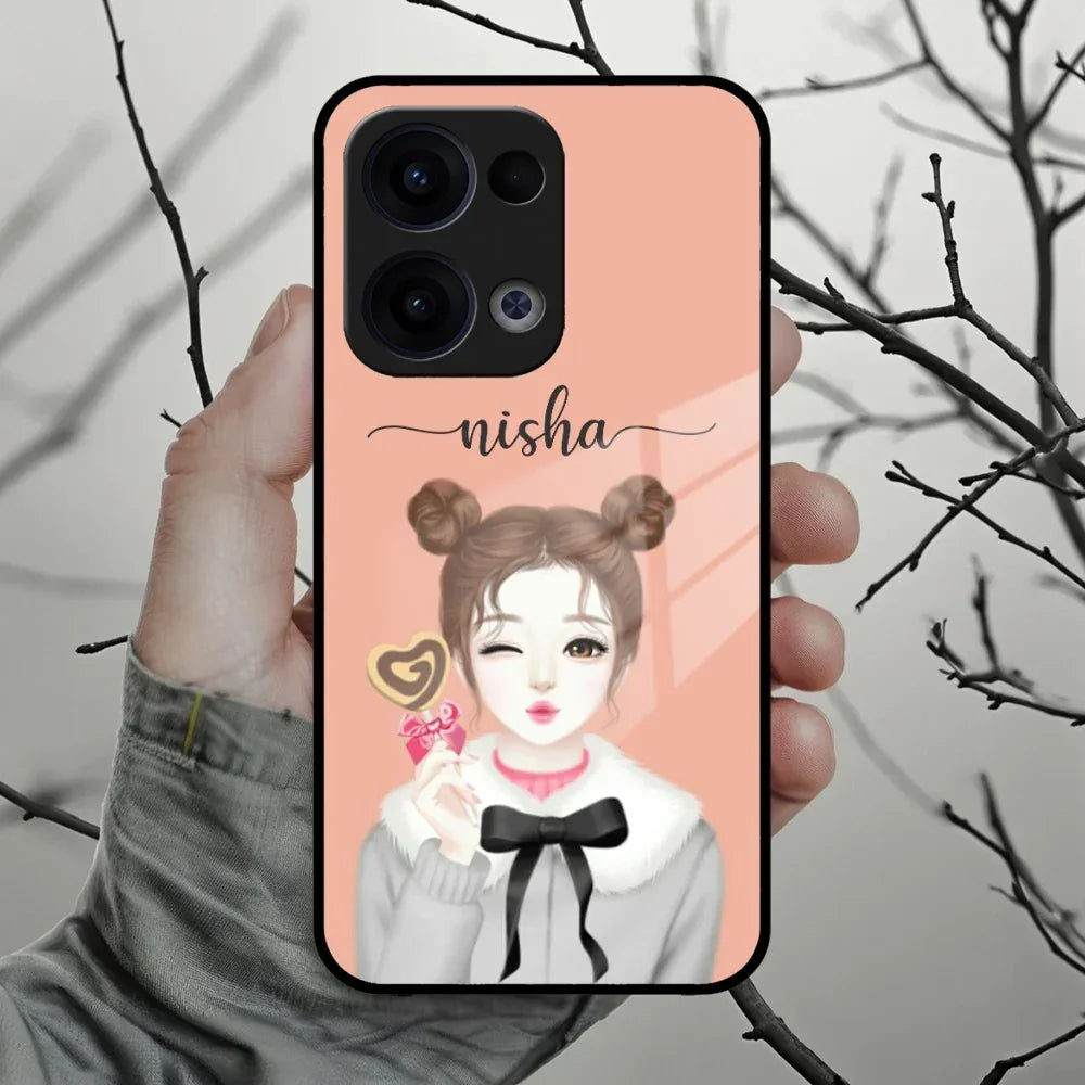 Candy Wink Customize Glass Case Cover For Oppo - ShopOnCliQ