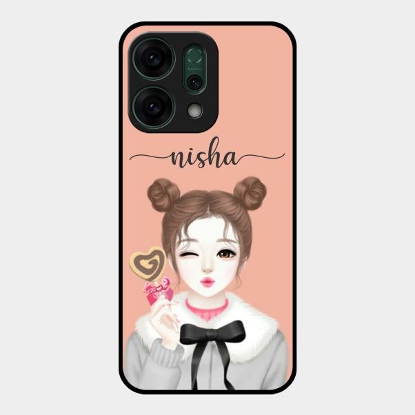 Candy Wink Customize Glass Case Cover For Oppo Reno 14 5G