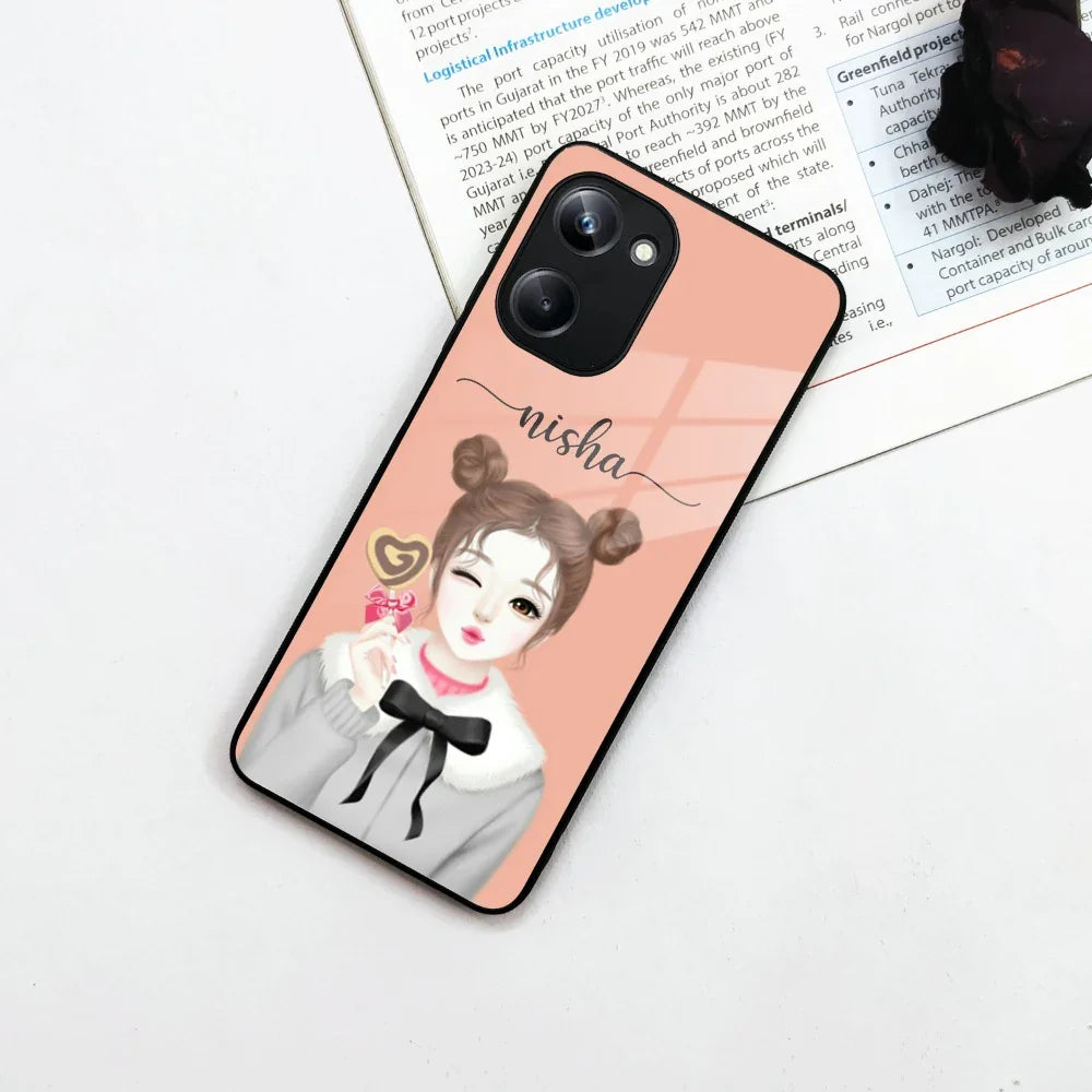 Candy Wink Customize Glass Case Cover For Realme/Narzo - ShopOnCliQ