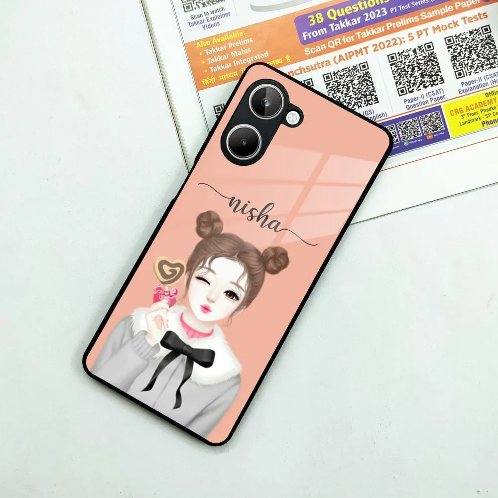 Candy Wink Customize Glass Case Cover For Realme/Narzo - ShopOnCliQ