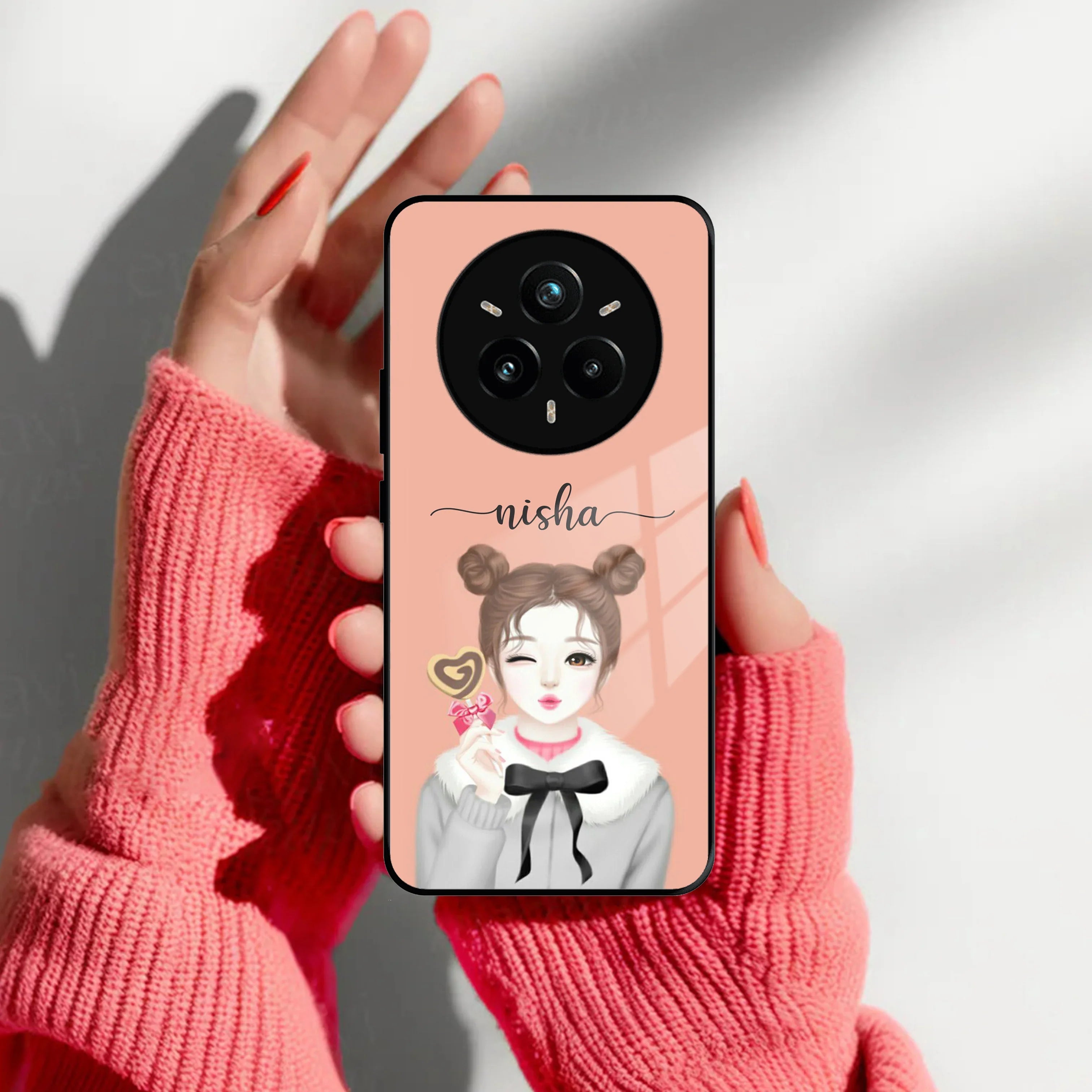 Candy Wink Customize Glass Case Cover For Realme/Narzo - ShopOnCliQ