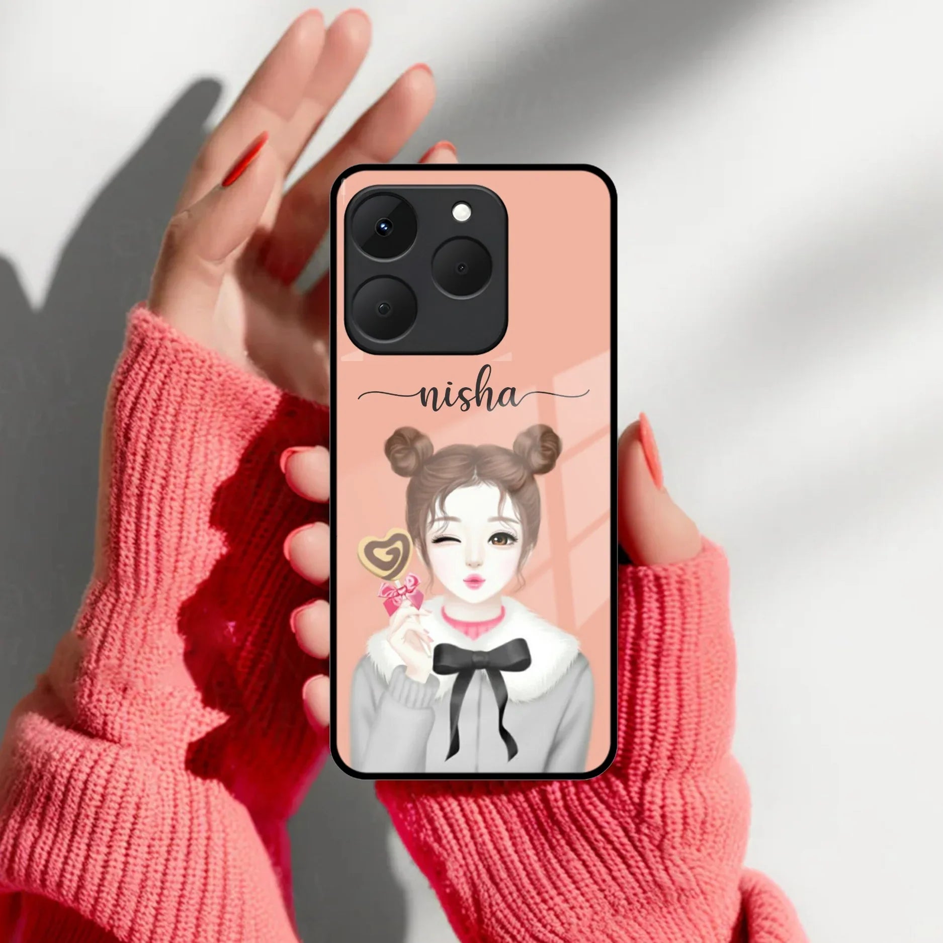 Map Mania Glass Case Cover For Realme/Narzo