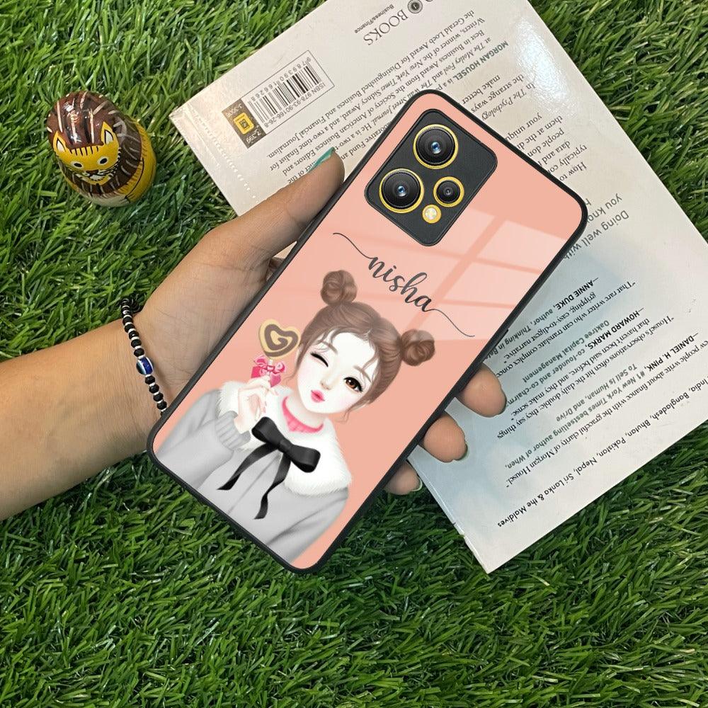 Candy Wink Customize Glass Case Cover For Realme/Narzo - ShopOnCliQ