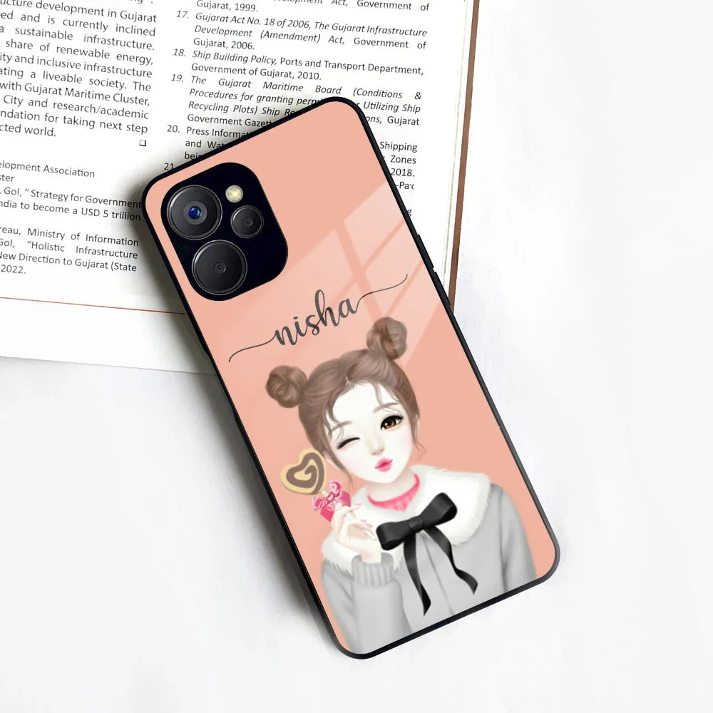 Candy Wink Customize Glass Case Cover For Realme/Narzo - ShopOnCliQ