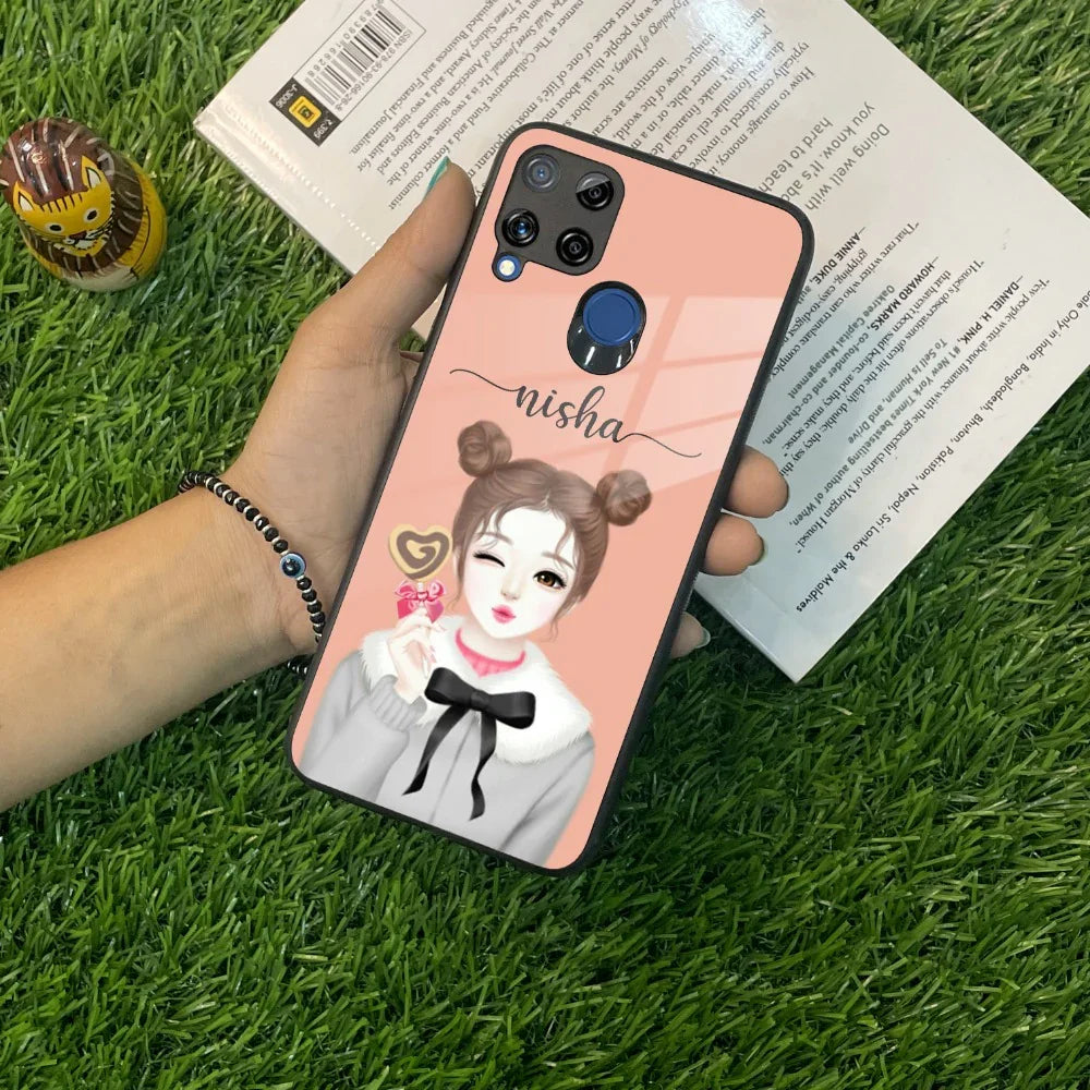 Candy Wink Customize Glass Case Cover For Realme/Narzo - ShopOnCliQ