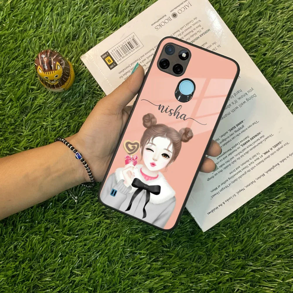 Candy Wink Customize Glass Case Cover For Realme/Narzo - ShopOnCliQ