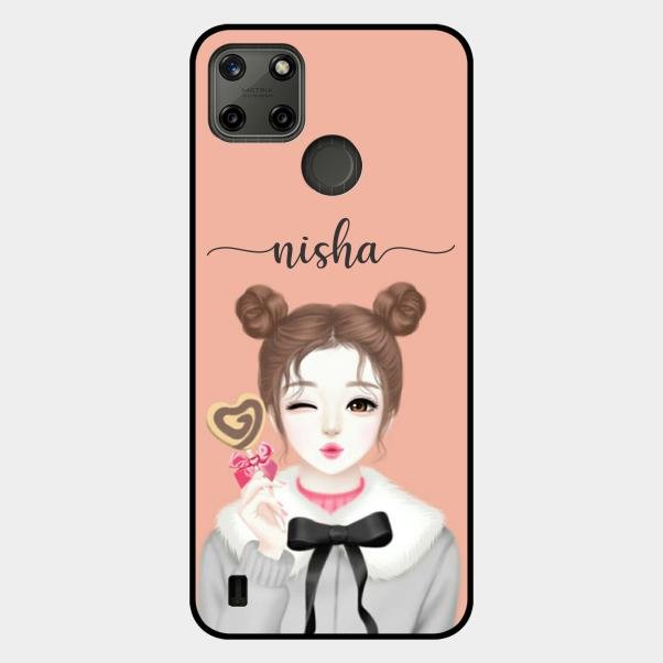 Candy Wink Customize Glass Case Cover For Realme C21Y