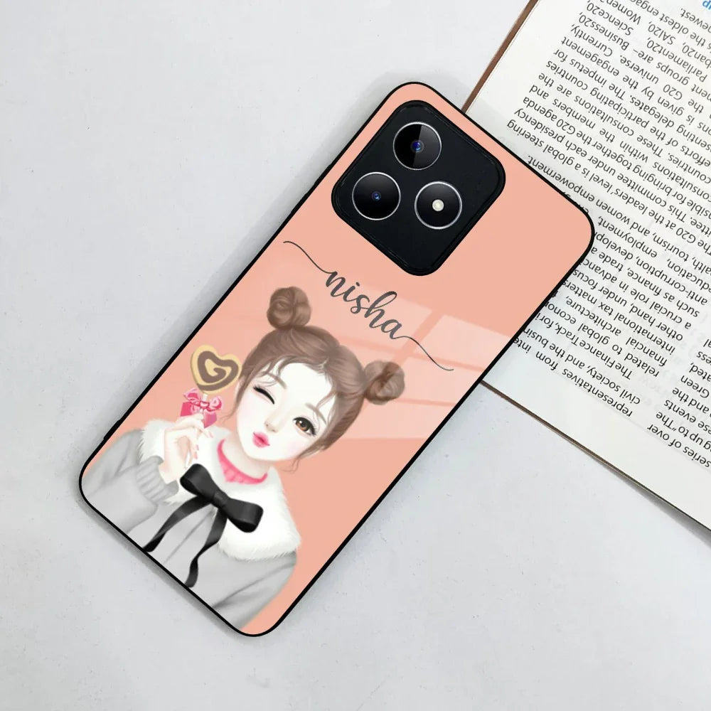 Candy Wink Customize Glass Case Cover For Realme/Narzo - ShopOnCliQ