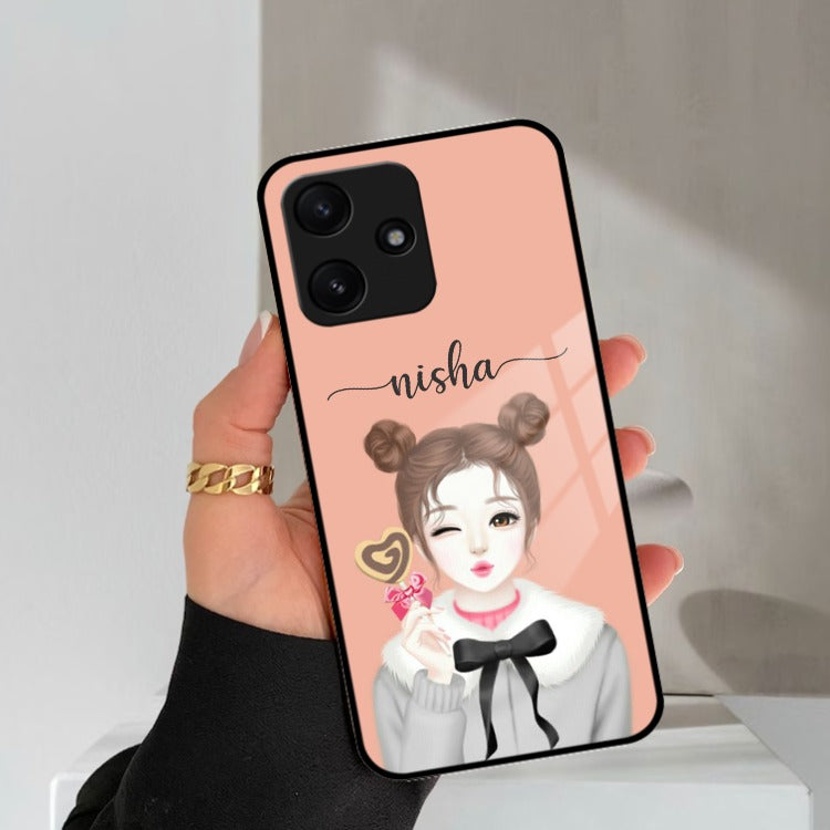 Candy Wink Customize Glass Case Cover For Redmi/Xiaomi