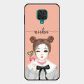 Candy Wink Customize Glass Case Cover For Redmi Note 10 Lite