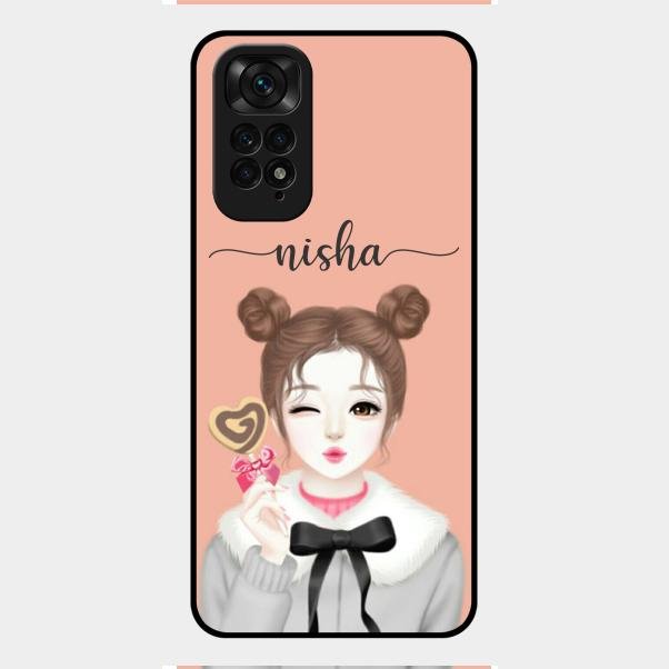 Candy Wink Customize Glass Case Cover For Redmi Note 11