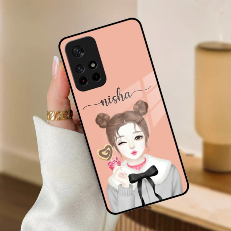 Candy Wink Customize Glass Case Cover For Redmi/Xiaomi