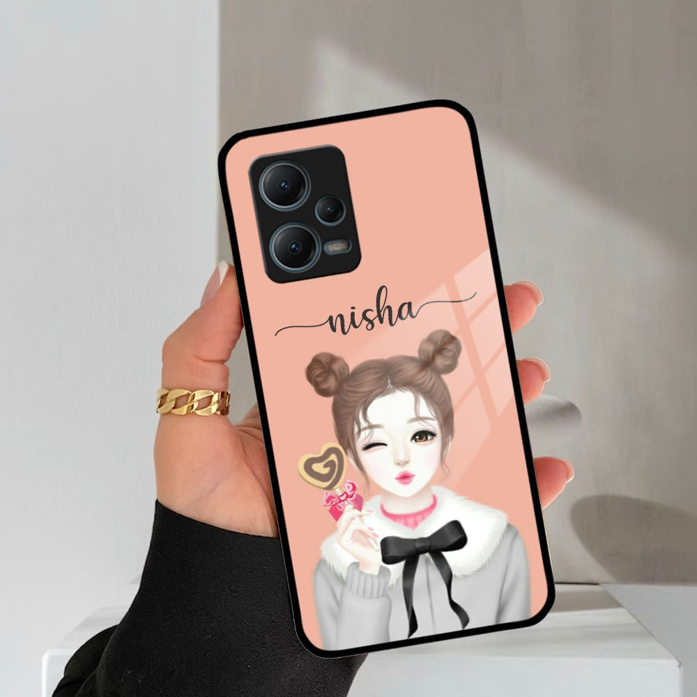 Candy Wink Customize Glass Case Cover For Redmi/Xiaomi