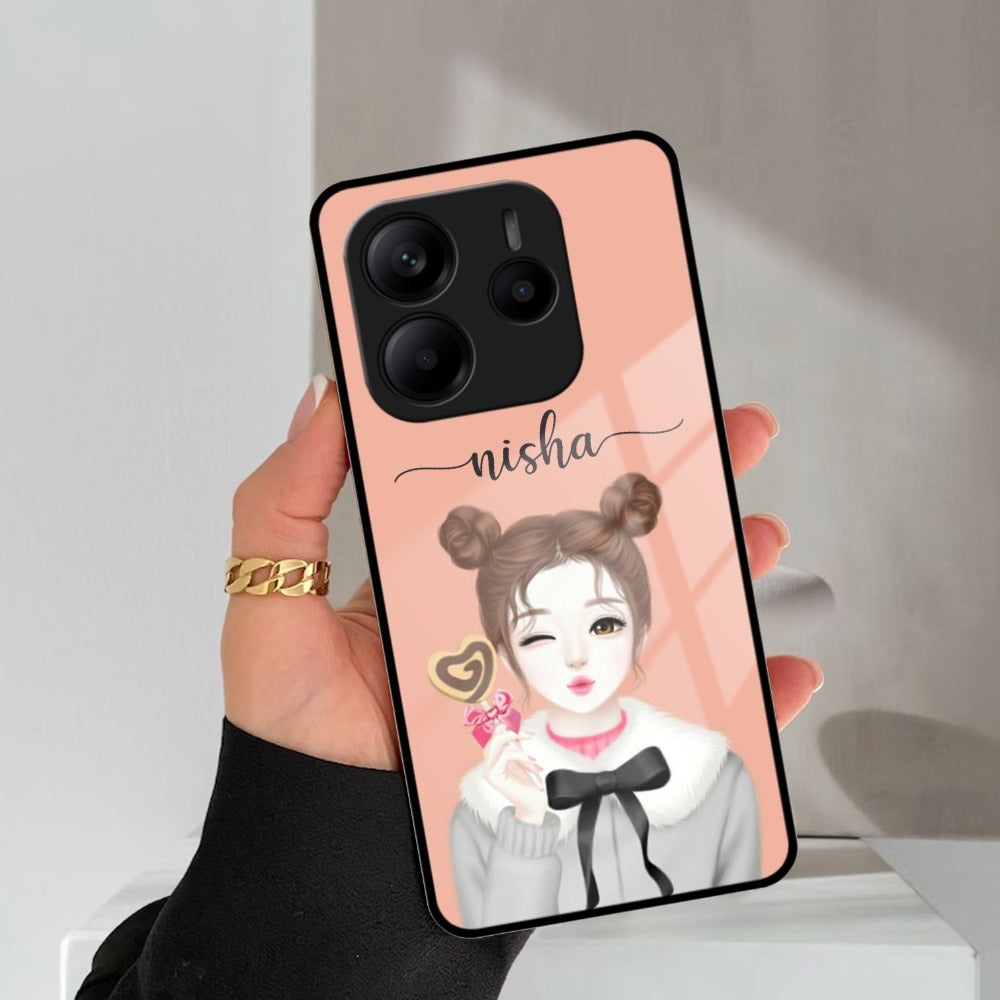 Candy Wink Customize Glass Case Cover For Redmi/Xiaomi