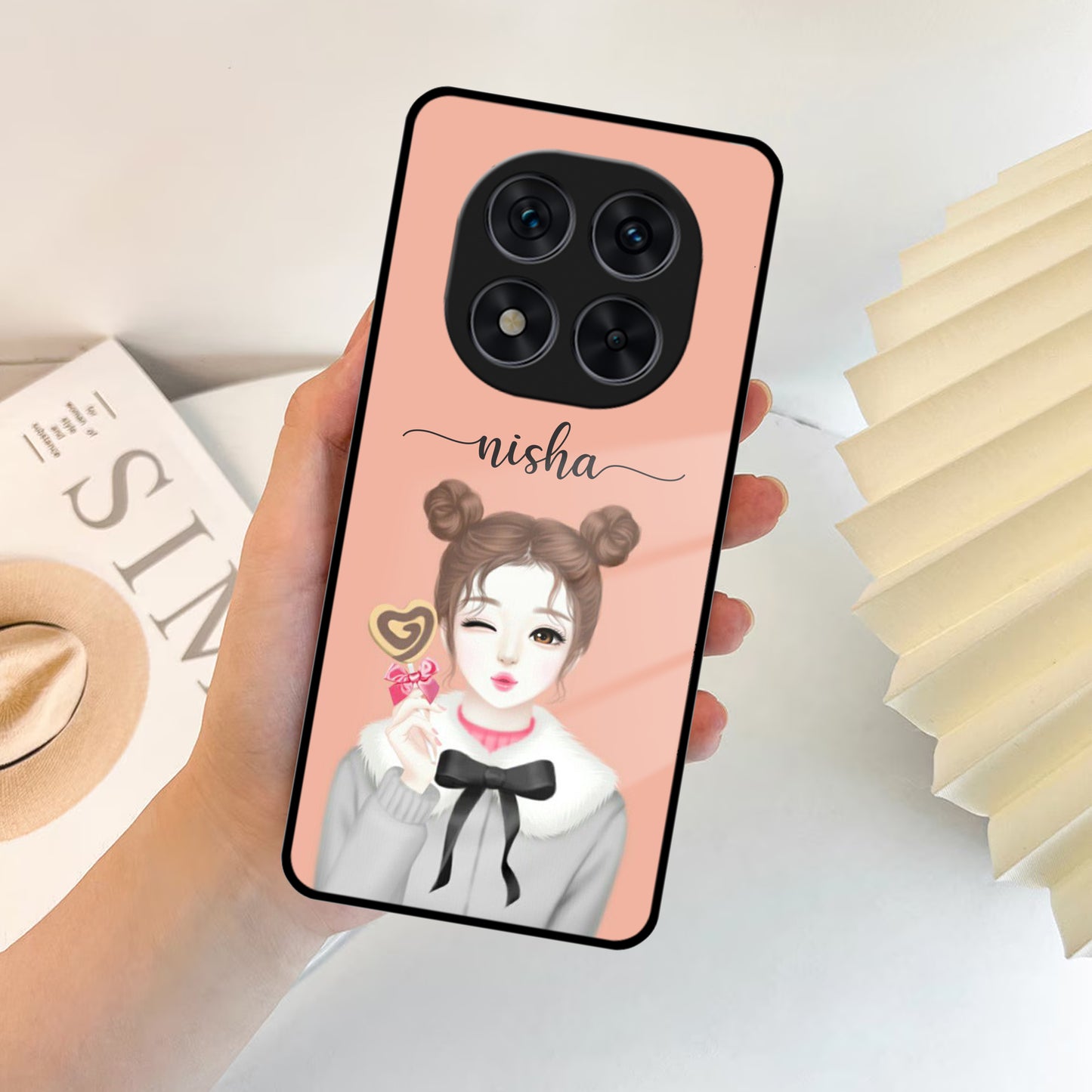 Candy Wink Customize Glass Case Cover For Redmi/Xiaomi