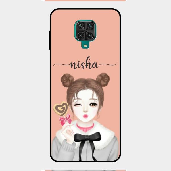 Candy Wink Customize Glass Case Cover For Redmi Note 9 Pro