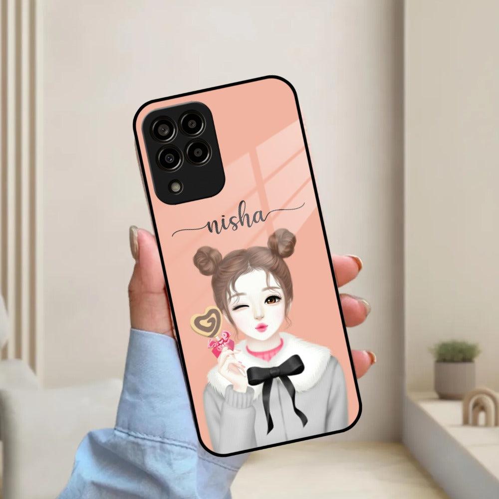 Candy Wink Customize Glass Case Cover For Samsung