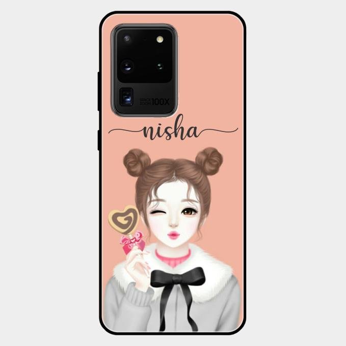 Candy Wink Customize Glass Case Cover For Samsung Galaxy S20 Ultra