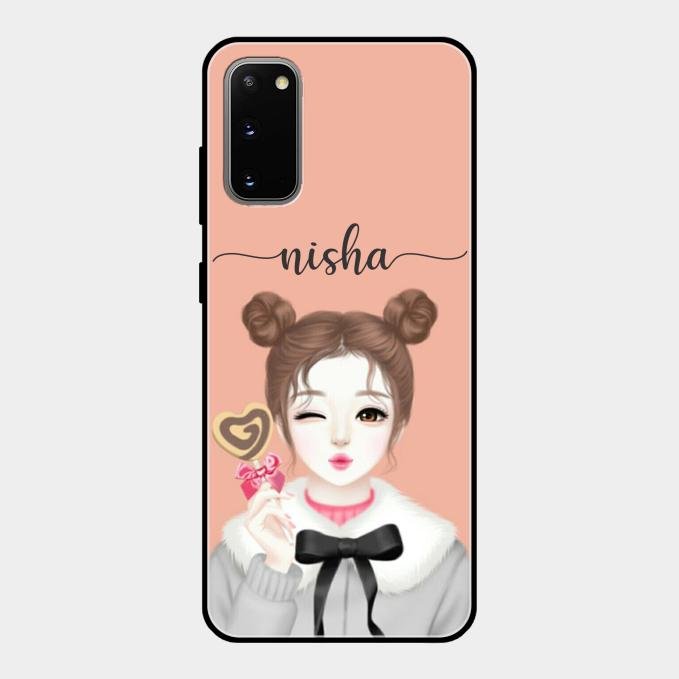 Candy Wink Customize Glass Case Cover For Samsung Galaxy S20