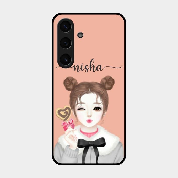 Candy Wink Customize Glass Case Cover For Samsung Galaxy S24 Fe 5G