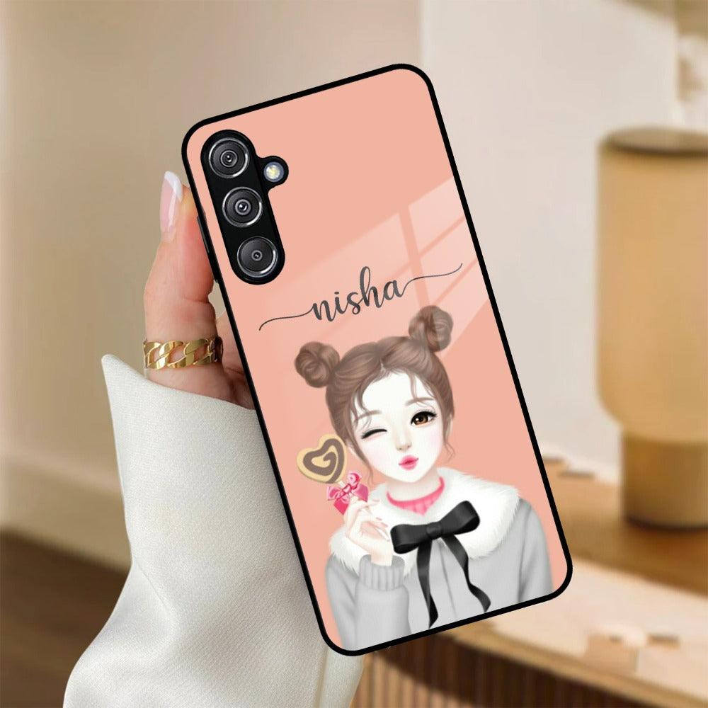 Candy Wink Customize Glass Case Cover For Samsung