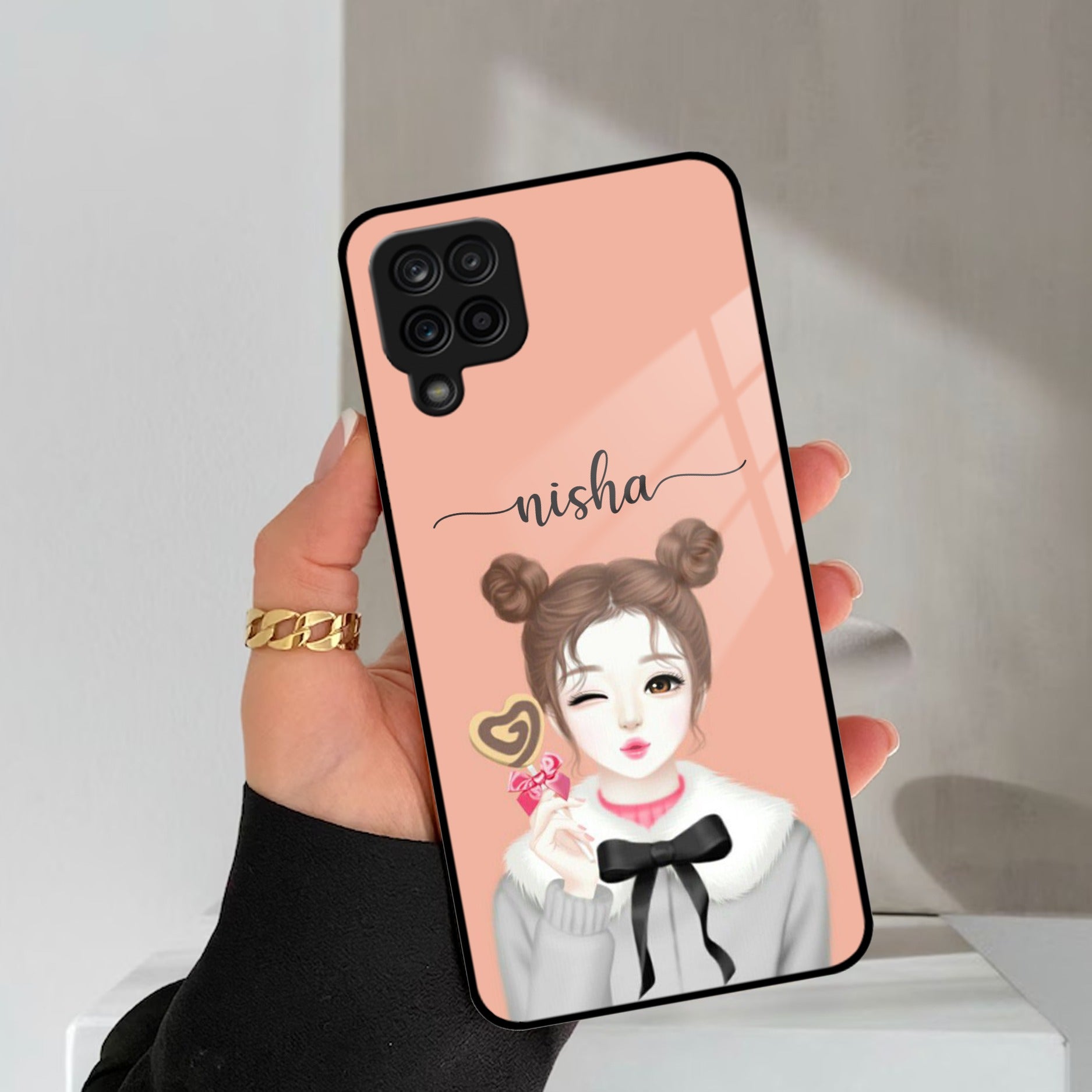 Candy Wink Customize Glass Case Cover For Samsung Galaxy M42 5G