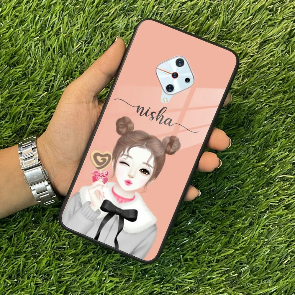Candy Wink Customize Glass Case Cover For Vivo - ShopOnCliQ