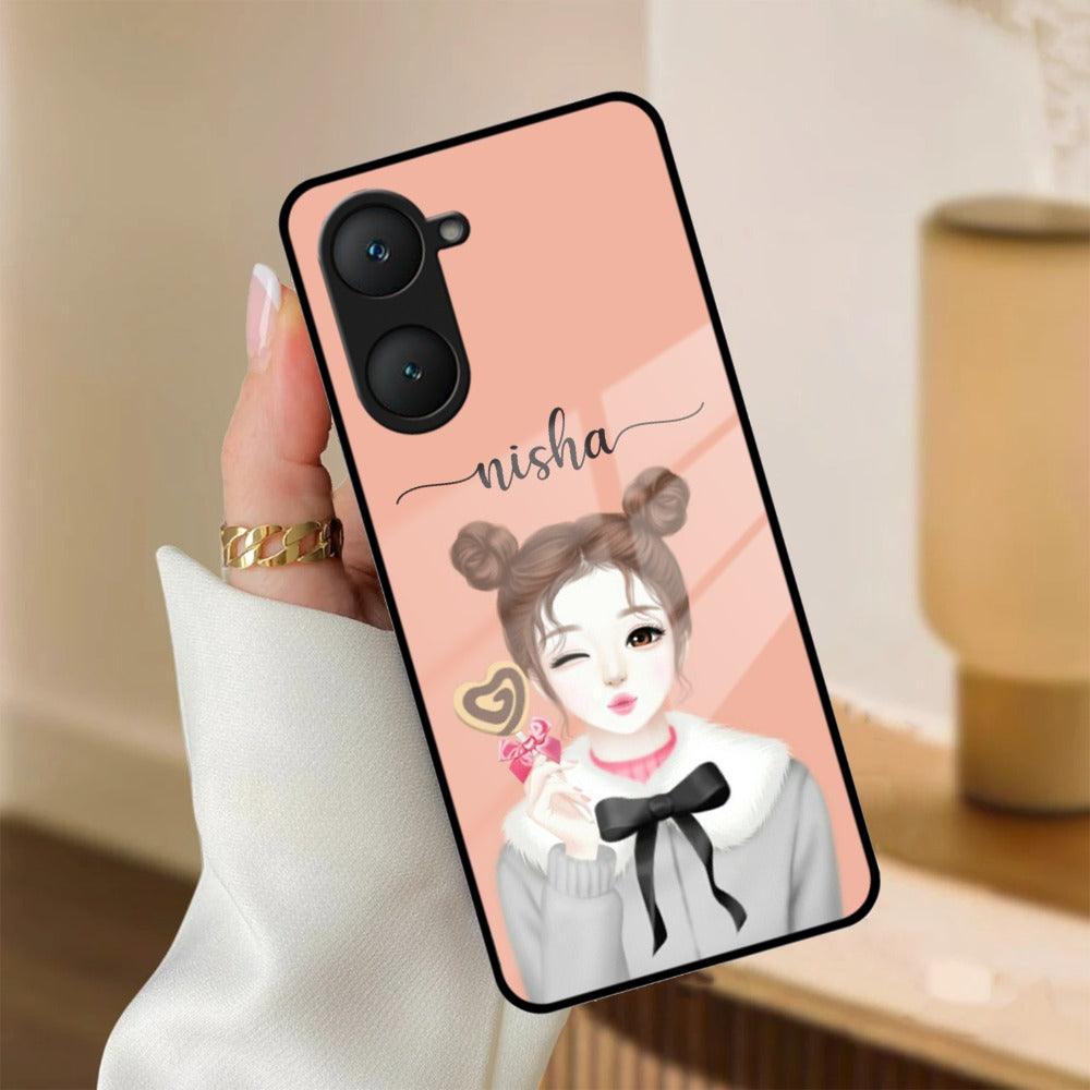 Candy Wink Customize Glass Case Cover For Vivo - ShopOnCliQ