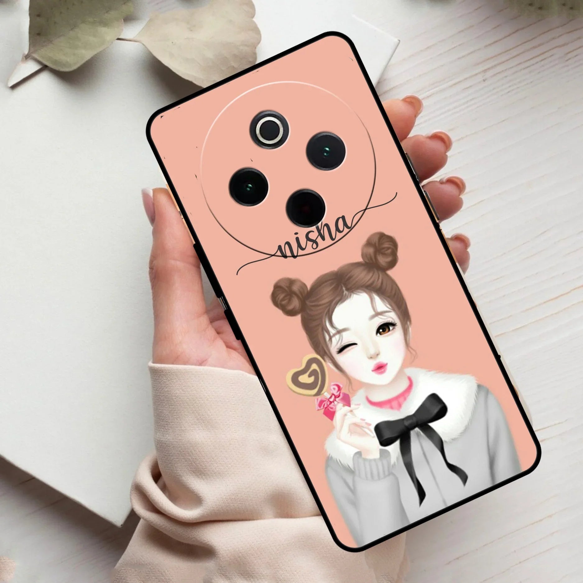 Candy Wink Customize Glass Case Cover For Vivo - ShopOnCliQ