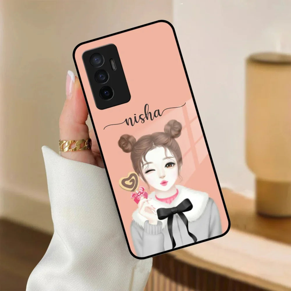 Candy Wink Customize Glass Case Cover For Vivo - ShopOnCliQ