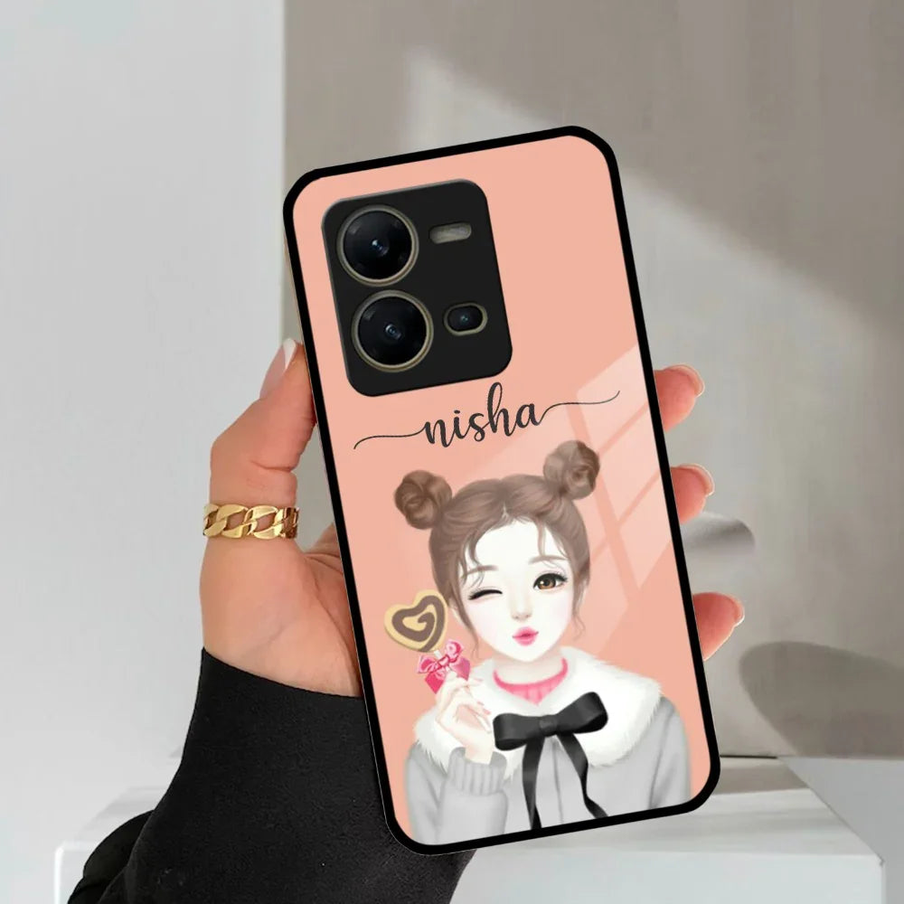 Candy Wink Customize Glass Case Cover For Vivo - ShopOnCliQ