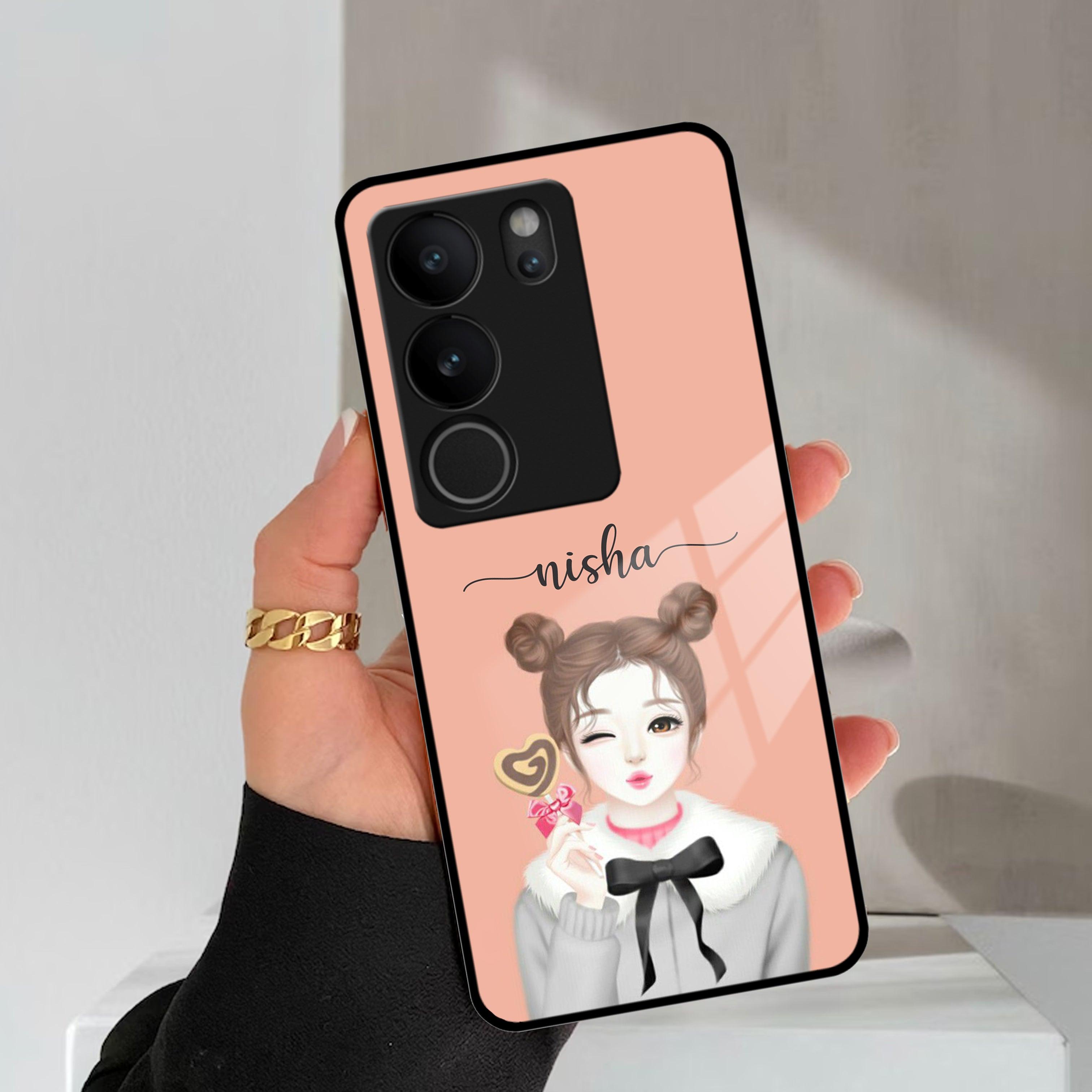 Candy Wink Customize Glass Case Cover For Vivo - ShopOnCliQ