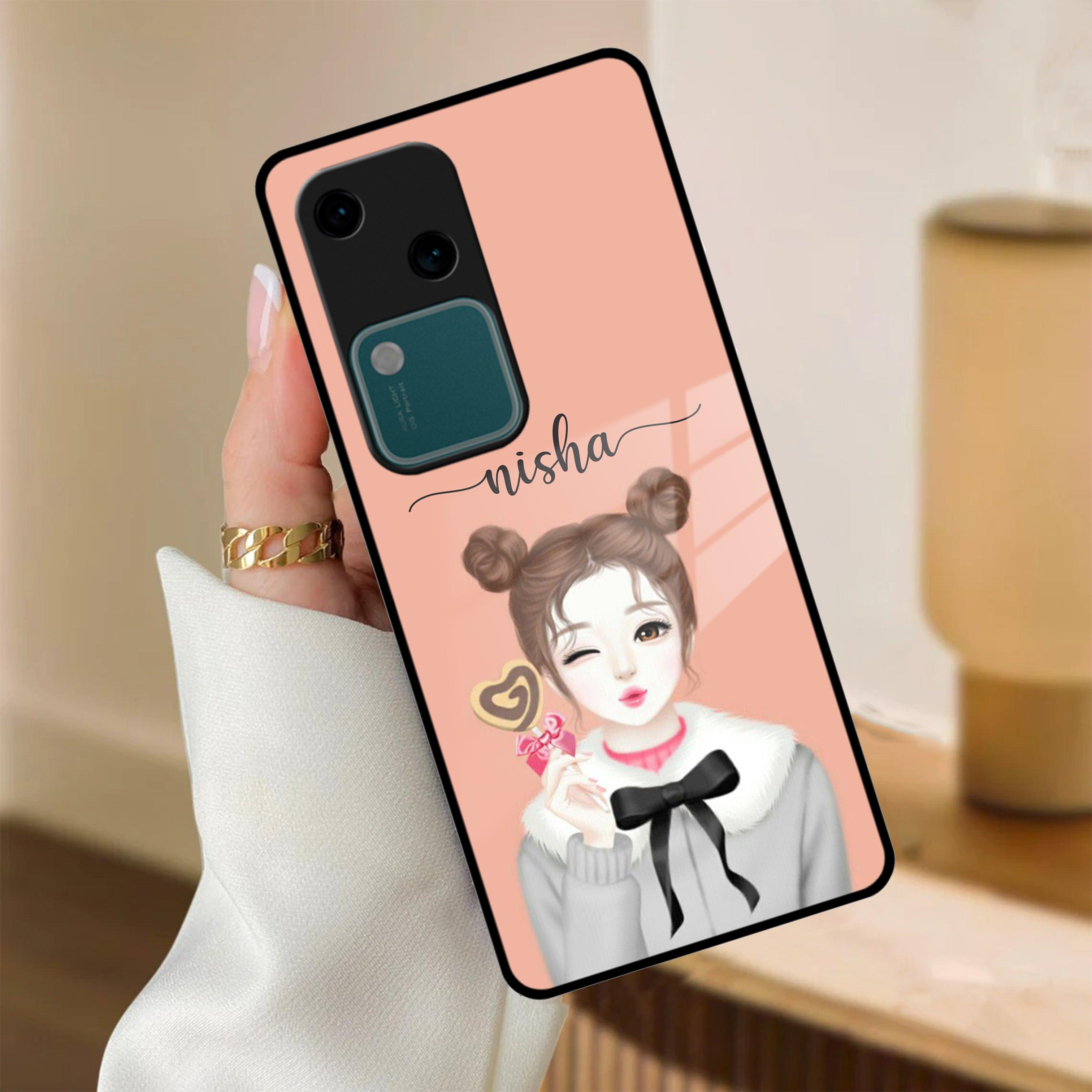 Candy Wink Customize Glass Case Cover For Vivo - ShopOnCliQ