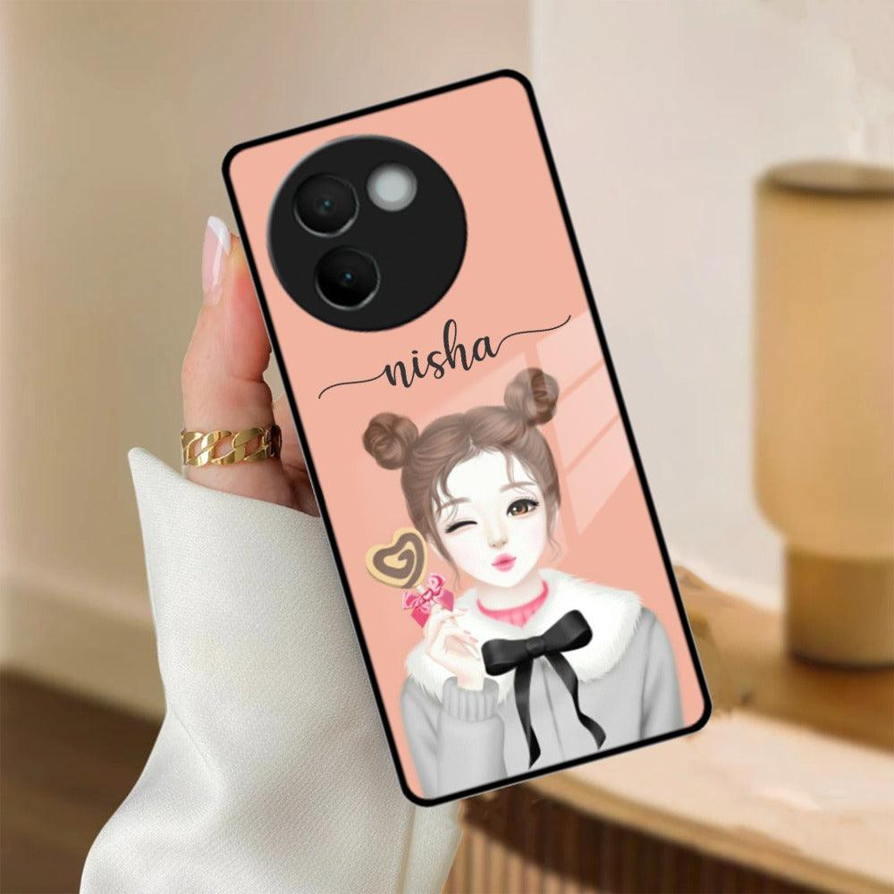 Candy Wink Customize Glass Case Cover For Vivo - ShopOnCliQ