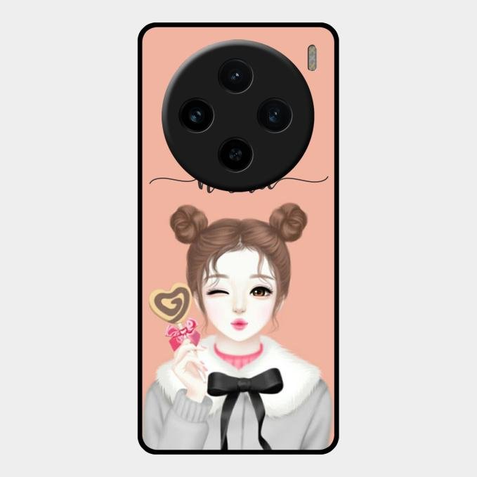 Candy Wink Customize Glass Case Cover For Vivo X100 5G
