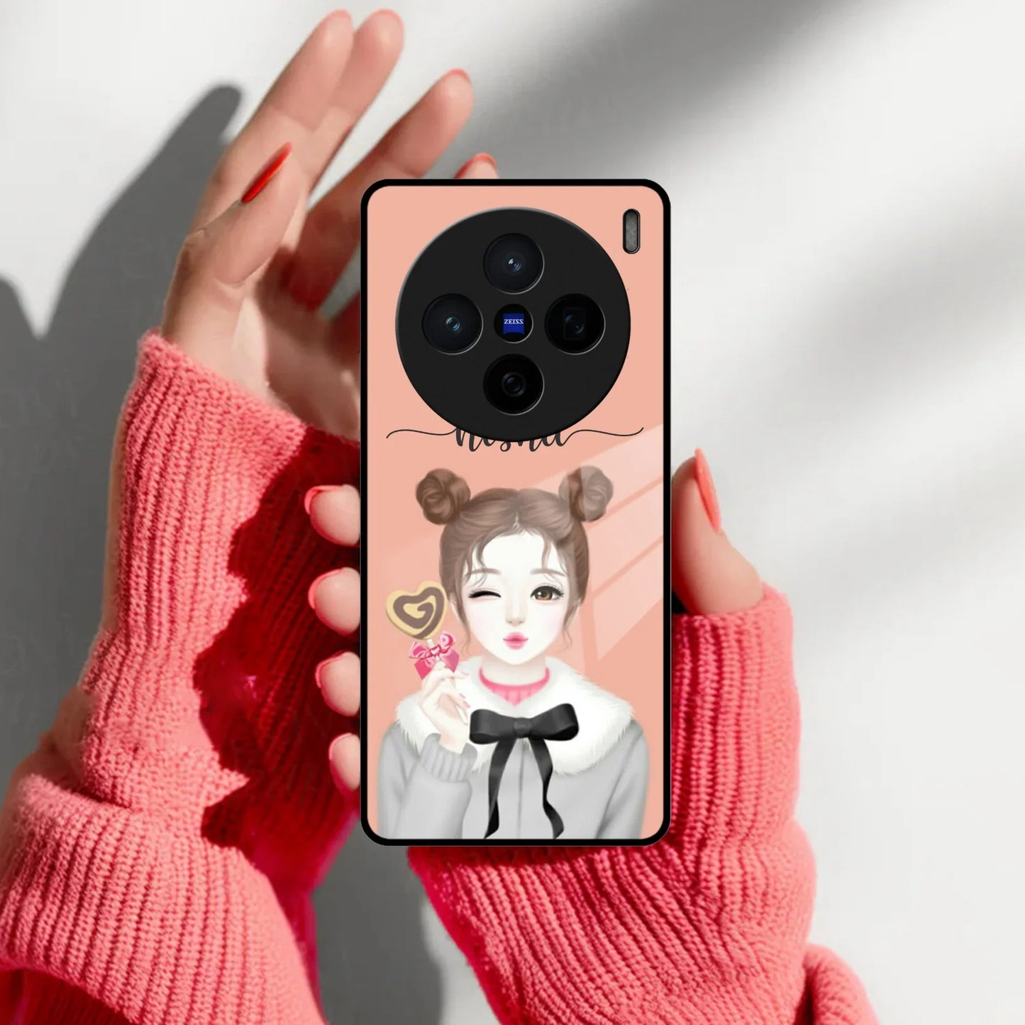 Candy Wink Customize Glass Case Cover For Vivo - ShopOnCliQ