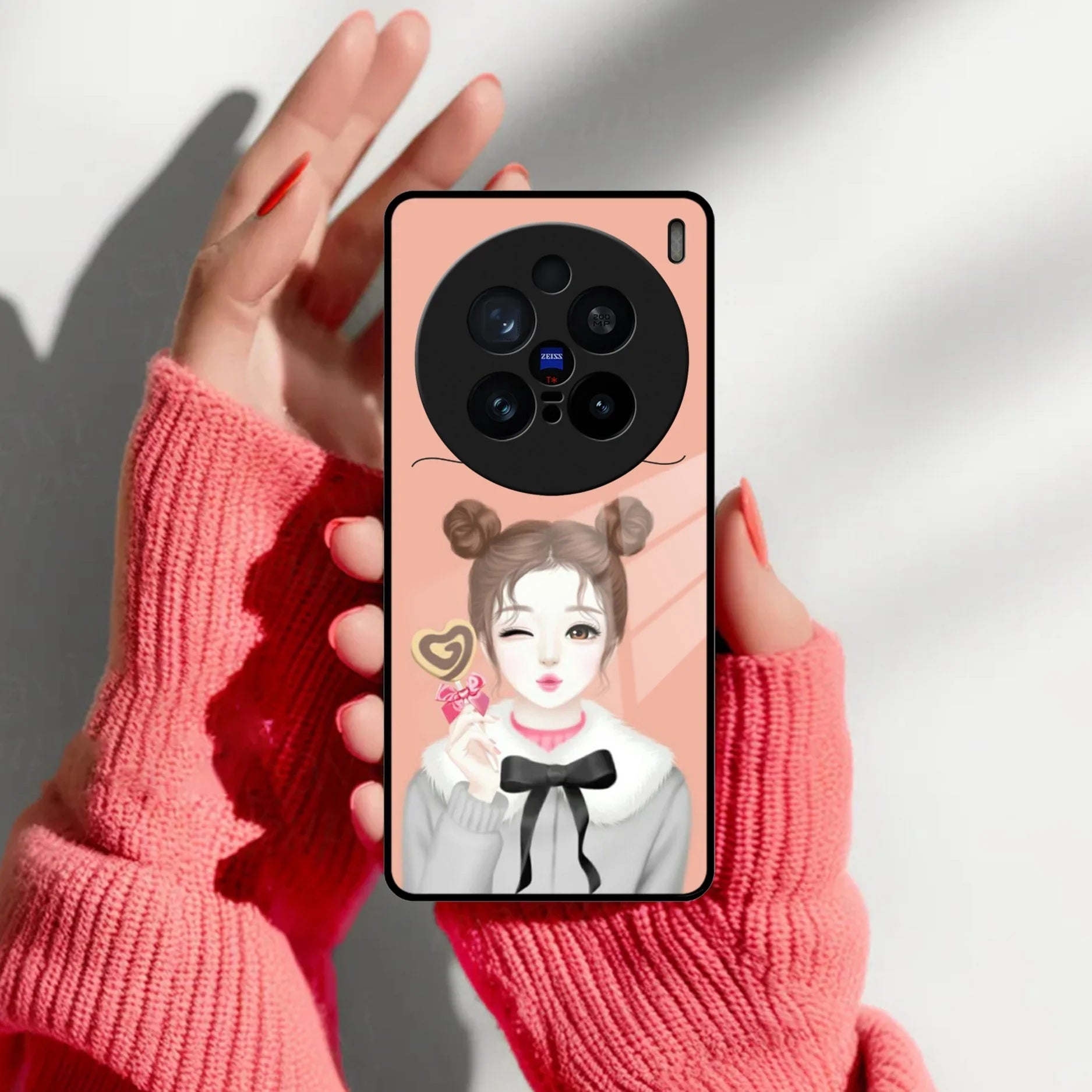 Candy Wink Customize Glass Case Cover For Vivo - ShopOnCliQ