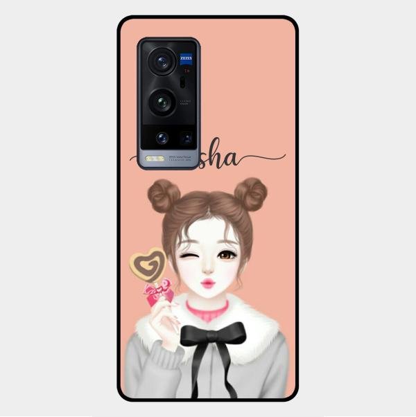 Candy Wink Customize Glass Case Cover For Vivo X60 Pro Plus 5G