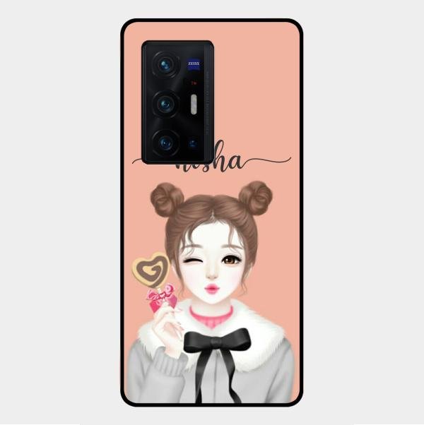 Candy Wink Customize Glass Case Cover For Vivo X70 Pro Plus 5G
